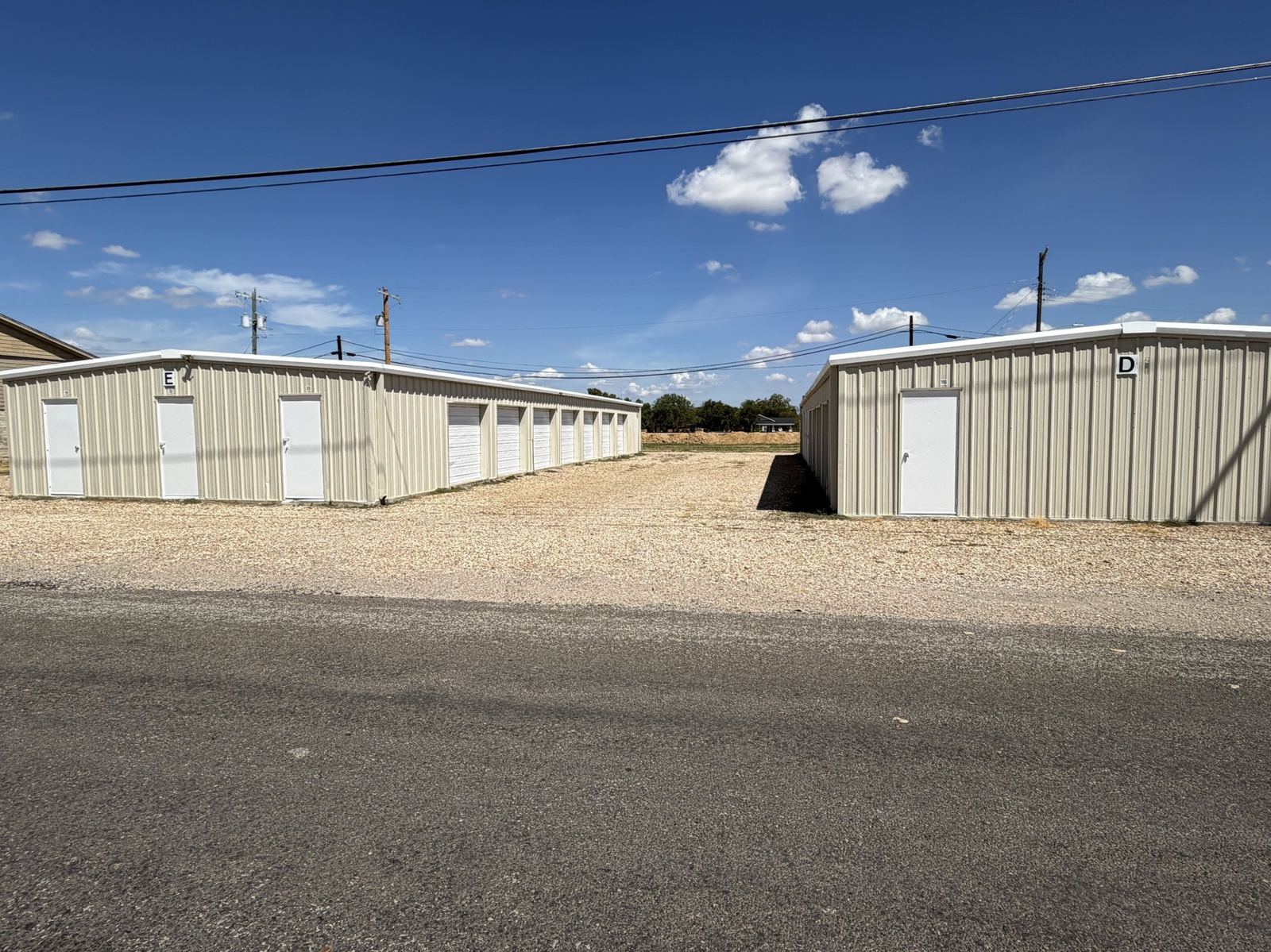 Storage buildings E and D